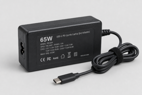 65W Type-C PD Uyumlu Laptop Şarj Adaptörü